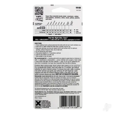 Super Glue Super Glue Plastic Bottle 2-Pack (2x 0.10oz, 3g)