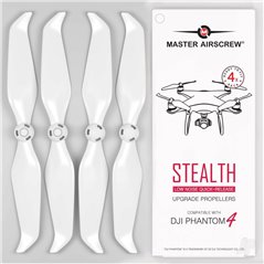 Master Airscrew MR-PH Stealth 9.5x5.7 Prop Set x4 White for DJI PHANTOM 4 gen.