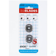 Excel 28mm Wave Rotary Blades (2 pcs) (Carded)