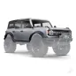 Traxxas Body, Ford Bronco (2021), complete, Iconic Silver (painted) (includes grille, side mirrors, door handles, fender flares, Traxxas Body, Ford Bronco (2021), complete, Iconic Silver (painted) (includes grille, side mirrors, door handles, fender flares,