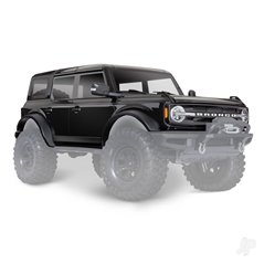 Traxxas Body, Ford Bronco (2021), complete, Shadow Black (painted) (includes grille, side mirrors, door handles, fender flares, 
