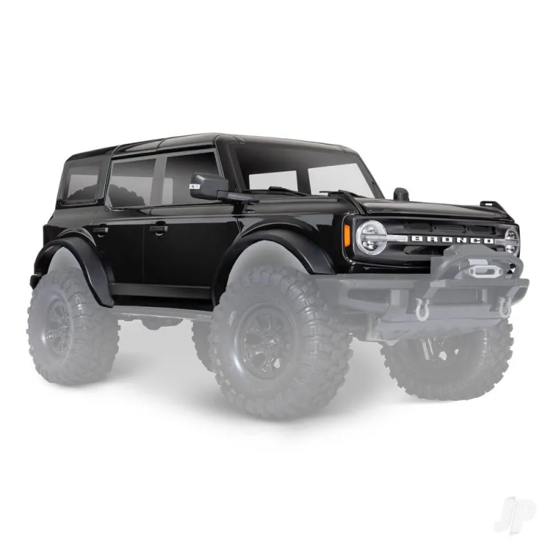 Traxxas Body, Ford Bronco (2021), complete, Shadow Black (painted) (includes grille, side mirrors, door handles, fender flares, Traxxas Body, Ford Bronco (2021), complete, Shadow Black (painted) (includes grille, side mirrors, door handles, fender flares,