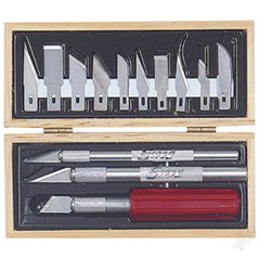Excel Hobby Knife Set, Wooden Box (Boxed)
