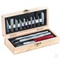 Excel Hobby Knife Set, Wooden Box (Carded)