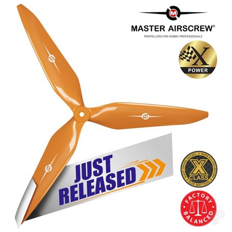 Master Airscrew 3X Power - 12x11 Propeller (CCW) Orange