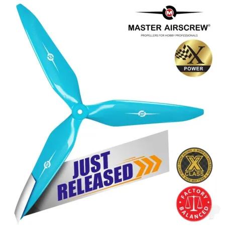 Master Airscrew 3X Power - 12x11 Propeller (CCW) Blue