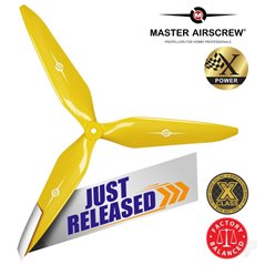 Master Airscrew 13x12 3X Power X-Class Giant Racing Drone Propeller (CCW) Yellow