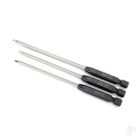Traxxas Speed Bit Set, hex driver, 3-piece ball-end (2.0mm, 2.5mm, 3.0mm), 1 / 4in drive