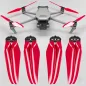 Master Airscrew Mavic 3 Stealth - 9.4x5.3 Prop F Set x4 Red