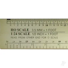 Excel 12in Deluxe Scale Model Railroad Reference Ruler
