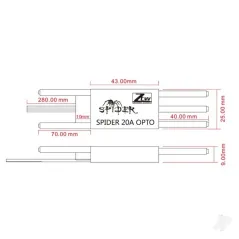 ZTW Spider 20A Opto ESC (2-6 Cells)