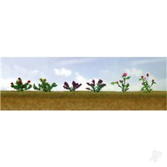JTT Assorted Flower Plants 1, O-Scale, (10 per pack)