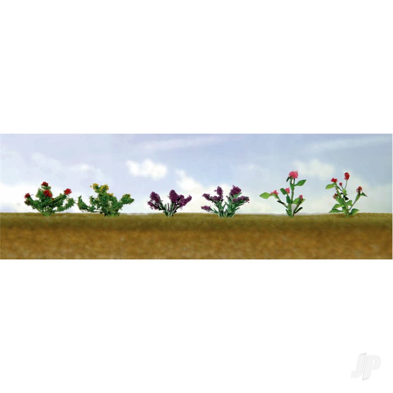 JTT Assorted Flower Plants 1, O-Scale, (10 per pack)