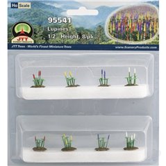 JTT LuPines, 1/2in Tall, HO-Scale, (8 per pack)