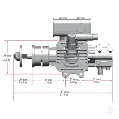 Stinger Engines 10cc Petrol 2-Stroke Single Cylinder Side Exhaust Stinger Engine