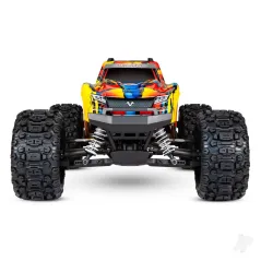 Traxxas Solar Flare Hoss 4X4 VXL 1:10 4WD Brushless Electric Monster Truck (+ TQi 2-ch, TSM, Self-Righting, VXL-3S, Velineon 540