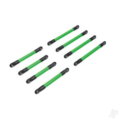 Traxxas Suspension link set, 6061-T6 aluminium (green-anodised) (includes 5x53mm front lower links (2), 5x46mm front upper links