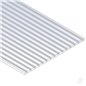 Evergreen 12x24in (30x60cm) V-Groove Siding Sheet .040in (1.0mm) Thick .060in Spacing (1 sheet per pack)