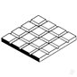Evergreen 6x12in (15x30cm) Square Tile Sheet .040in (1.0mm) Thick 1/3x1/3in Spacing (1 Sheet per pack)