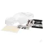 Traxxas Body, X-Maxx (clear, trimMedium, requires painting) / window masks / decal sheet