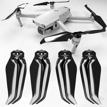 Master Airscrew MR-M2?N Endure - 8.9x4.9 Prop F Set x4 Black for DJI Mavic 2 Zoom, Pro & Ent.