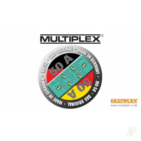 Multiplex MPX M6-50 High-current Plug, Male (3 pcs)