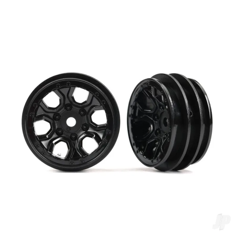 Traxxas Wheels, 1.0in (black) (2)