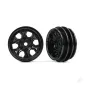 Traxxas Wheels, 1.0in (black) (2)