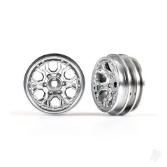 Traxxas Wheels, 1.0in (statin chrome) (2)