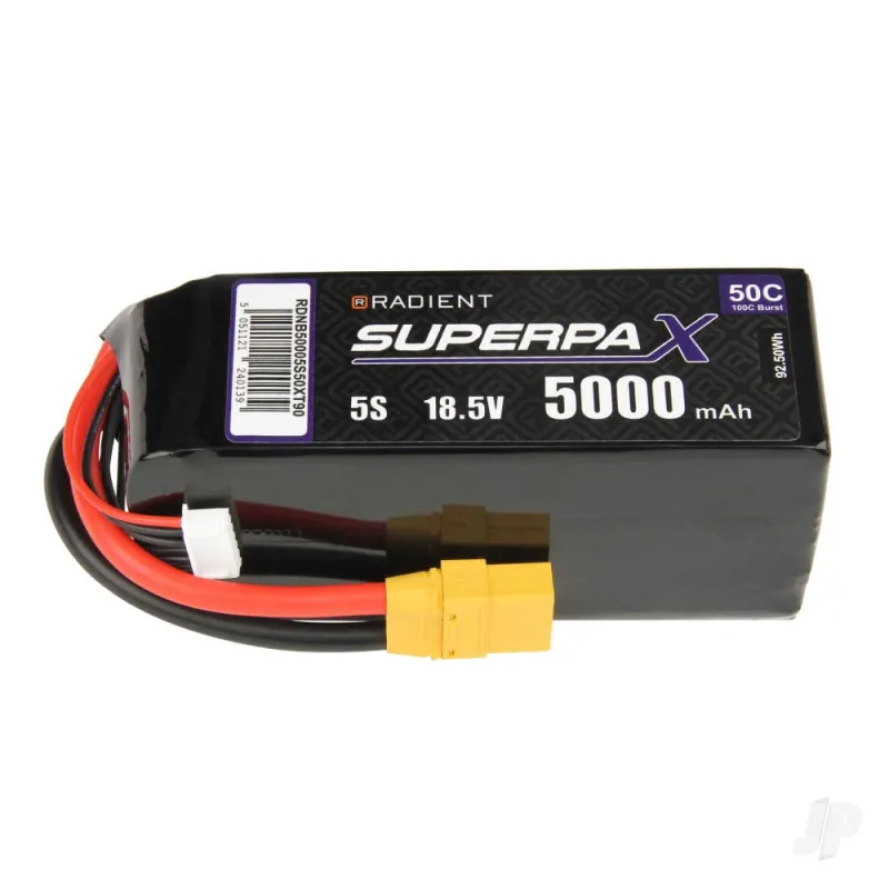 Radient LiPo 5S 5000mAh 18.5V 50C XT90