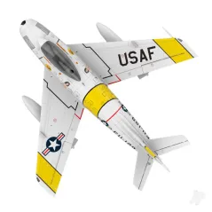 HSD Jets F-86 120mm EDF Foam Jet, Yellow Ribbon (PNP 12S)