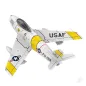 HSD Jets F-86 120mm EDF Foam Jet, Yellow Ribbon (PNP 12S)