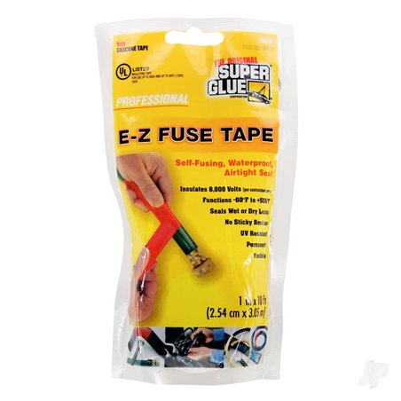 Super Glue E-Z Fuse Silicone Tape Red (1in x 10ft)