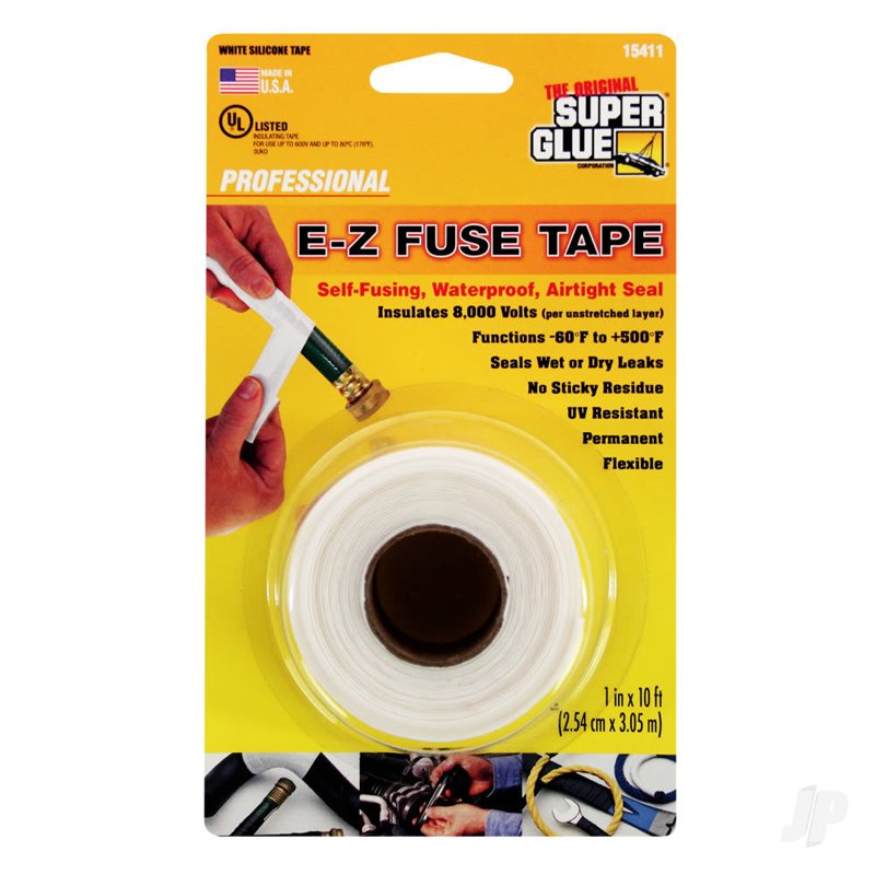Super Glue E-Z Fuse Tape White (1in x 10ft)