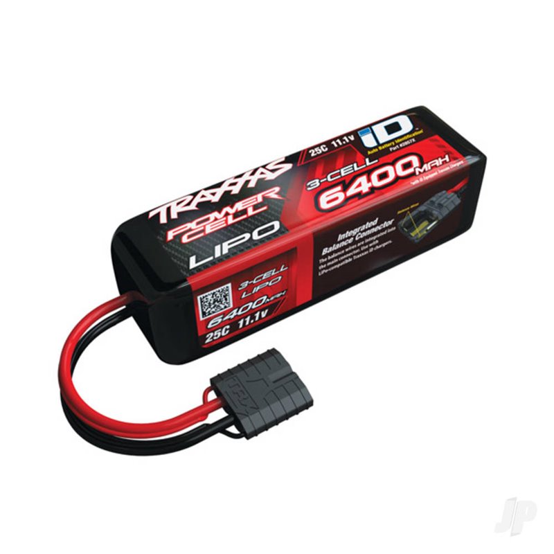Traxxas LiPo 3S 6400mAh 11.1V 25C iD Power Cell Battery