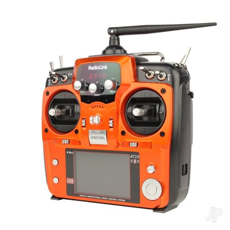 RadioLink AT10II 2.4GHz 12-Channel Transmitter with Receiver (Orange)