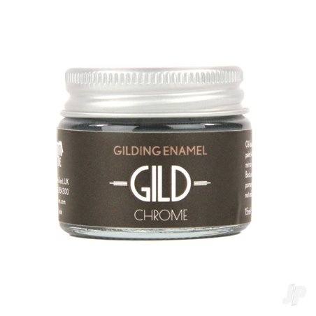 Guild Lane GILD Gilding Enamel Paint, Silver Chrome (15ml Jar)