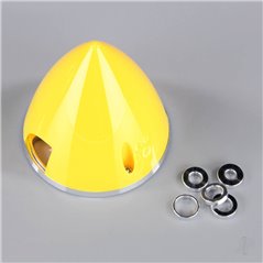JP 57mm Yellow Spinner (with Aluminium Back Plate)