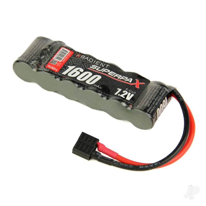 Radient NiMH 7.2V 1600mAh 2/3A SBS-Flat, Deans (HCT)