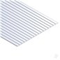 Evergreen 12x24in (30x60cm) Clapboard Siding Sheet .040in (1.0mm) Thick .100in Spacing (1 Sheet per pack)