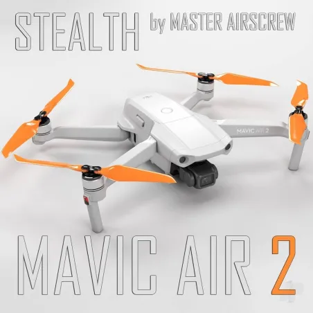 Master Airscrew MR-Mavic Air 2 -7.4x3.9 Prop Set x4 Orange