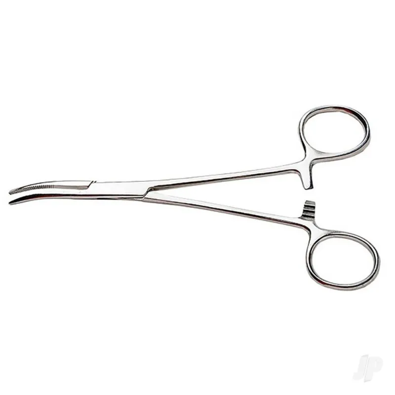 Excel 7.5in Curved Nose Stainless Steel Hemostats (Carded)