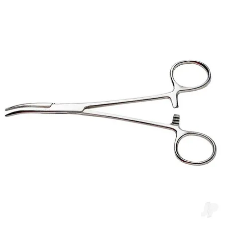 Excel 7.5in Curved Nose Stainless Steel Hemostats (Carded)