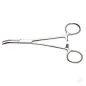 Excel 7.5in Curved Nose Stainless Steel Hemostats (Carded)