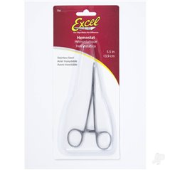 Excel 5in Straight Nose Stainless Steel Hemostats (Carded)