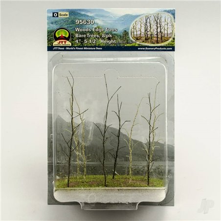 JTT Woods Edge Trees, Bare Green, O-Scale, (8 per pack)