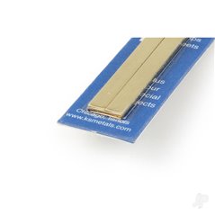 K&S 32in Bendable Brass Strip 1/4, 1/2 (12in long) (4 pcs)