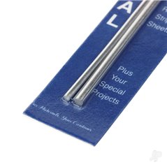 K&S 3/32, 1/8 Soft Bendable Solid Aluminium Rod (12in long) (2 pcs)