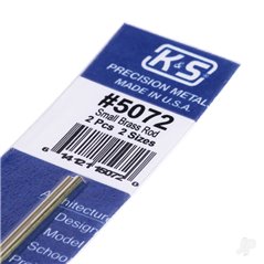 K&S 1/16, 3/64 Soft Bendable Brass Rod (12in long) (2 pcs)