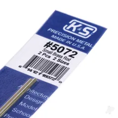 K&S 1/16, 3/64 Soft Bendable Brass Rod (12in long) (2 pcs)